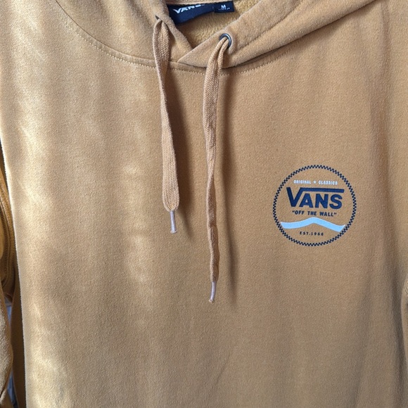 Men’s mustard, yellow vans off the wall hooded sweatshirt - Picture 2 of 3